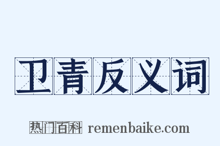 卫青反义词是什么意思的图片